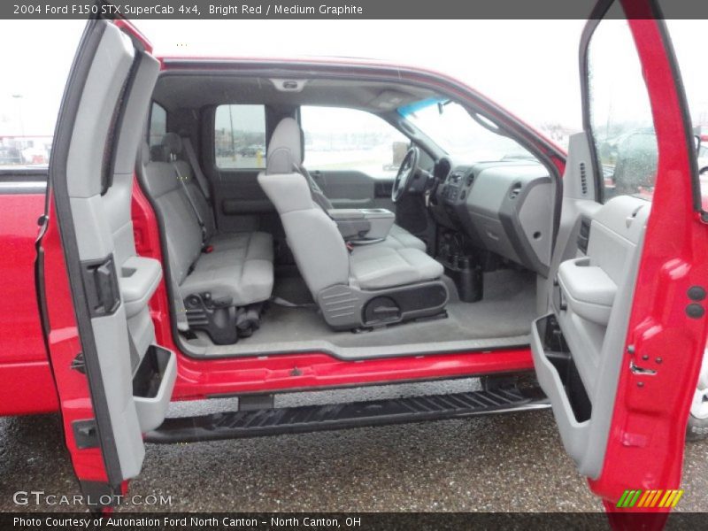 Bright Red / Medium Graphite 2004 Ford F150 STX SuperCab 4x4