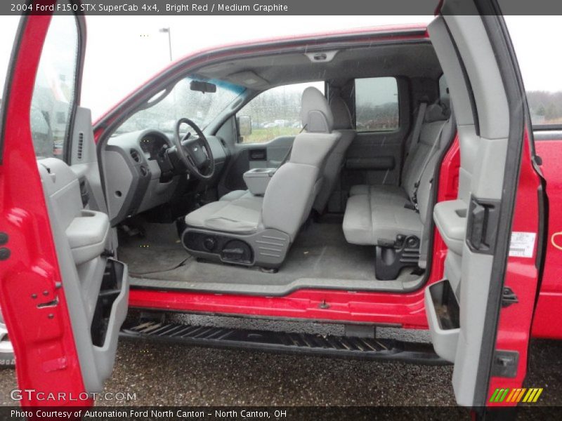 Bright Red / Medium Graphite 2004 Ford F150 STX SuperCab 4x4