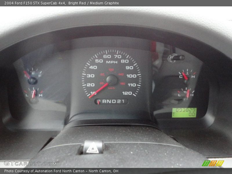 Bright Red / Medium Graphite 2004 Ford F150 STX SuperCab 4x4