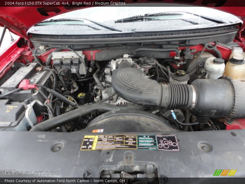 Bright Red / Medium Graphite 2004 Ford F150 STX SuperCab 4x4