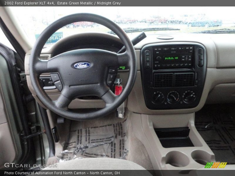 Estate Green Metallic / Midnight Grey 2002 Ford Explorer XLT 4x4