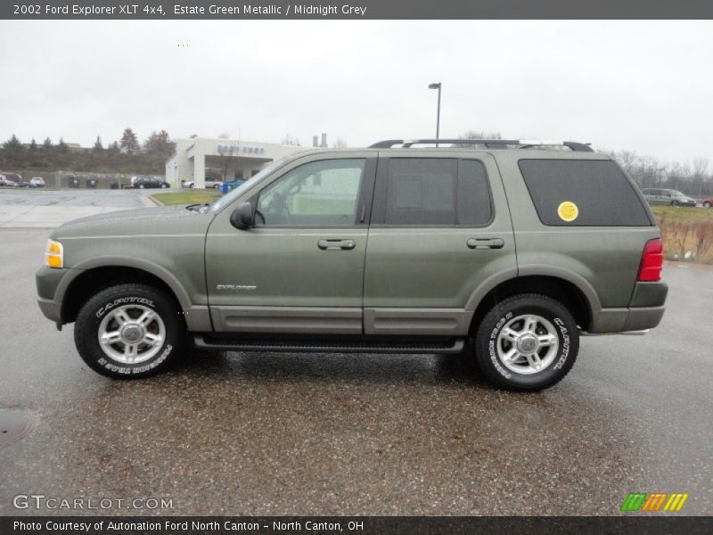 Estate Green Metallic / Midnight Grey 2002 Ford Explorer XLT 4x4