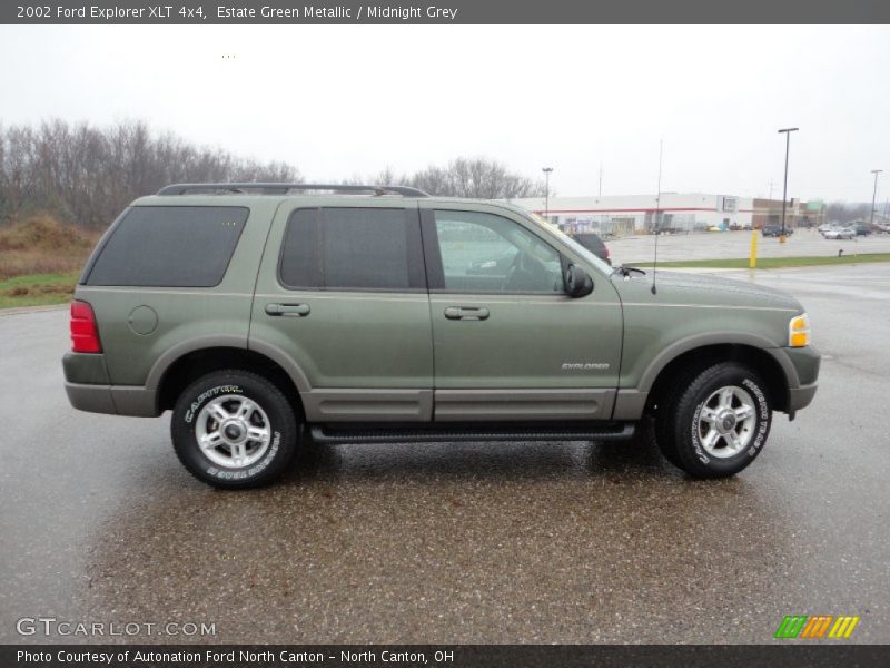 Estate Green Metallic / Midnight Grey 2002 Ford Explorer XLT 4x4