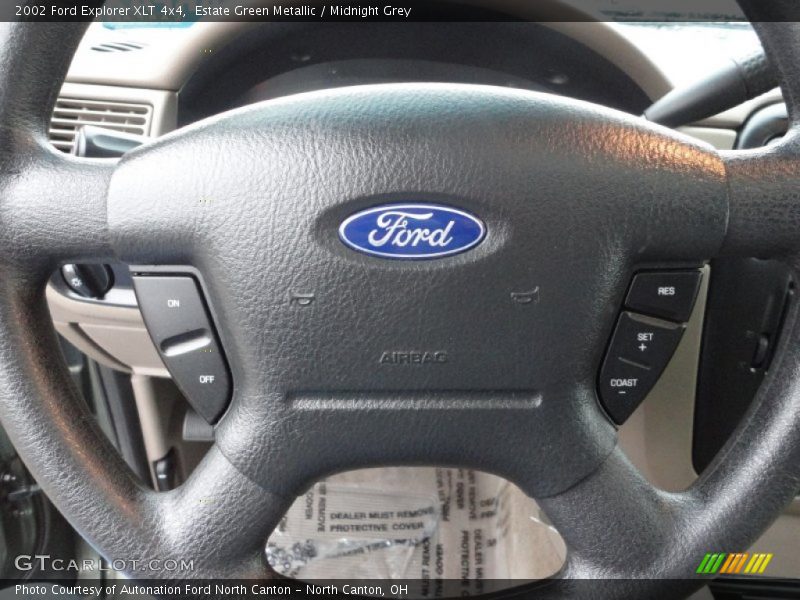 Estate Green Metallic / Midnight Grey 2002 Ford Explorer XLT 4x4