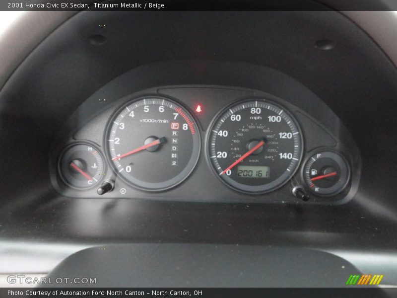  2001 Civic EX Sedan EX Sedan Gauges