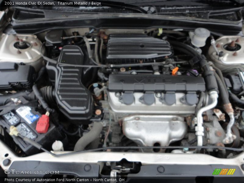  2001 Civic EX Sedan Engine - 1.7L SOHC 16V 4 Cylinder