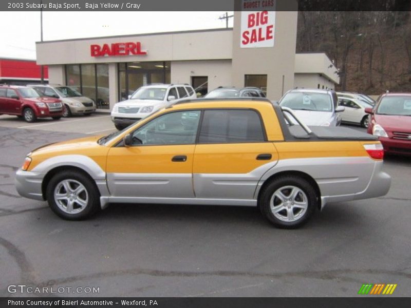 Baja Yellow / Gray 2003 Subaru Baja Sport