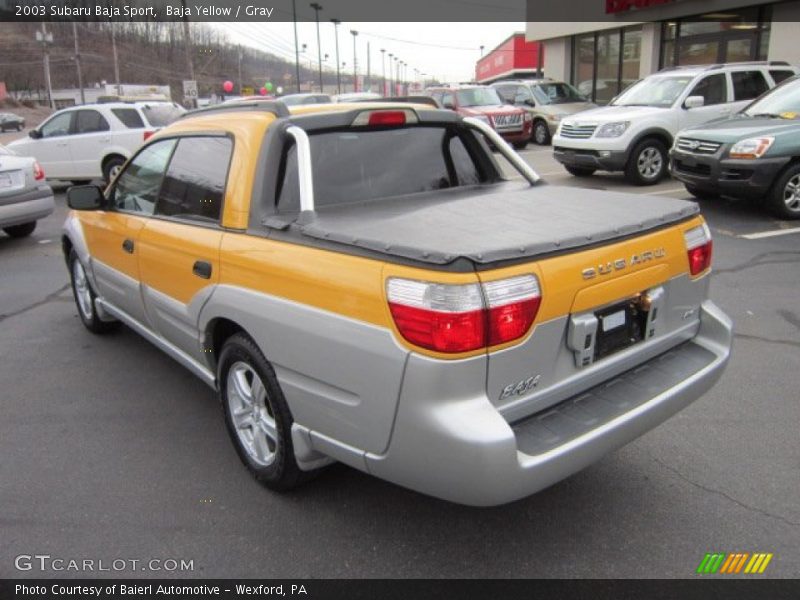 Baja Yellow / Gray 2003 Subaru Baja Sport