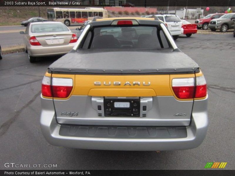 Baja Yellow / Gray 2003 Subaru Baja Sport