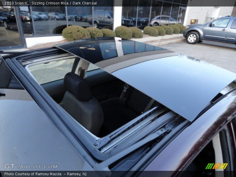 Sizzling Crimson Mica / Dark Charcoal 2010 Scion tC