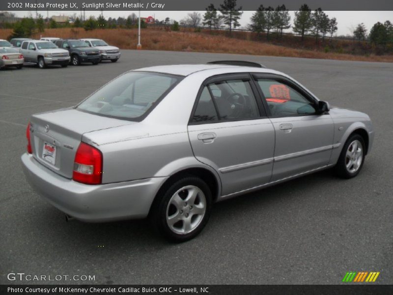 Sunlight Silver Metallic / Gray 2002 Mazda Protege LX