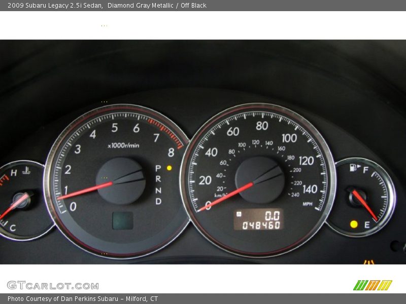 Diamond Gray Metallic / Off Black 2009 Subaru Legacy 2.5i Sedan