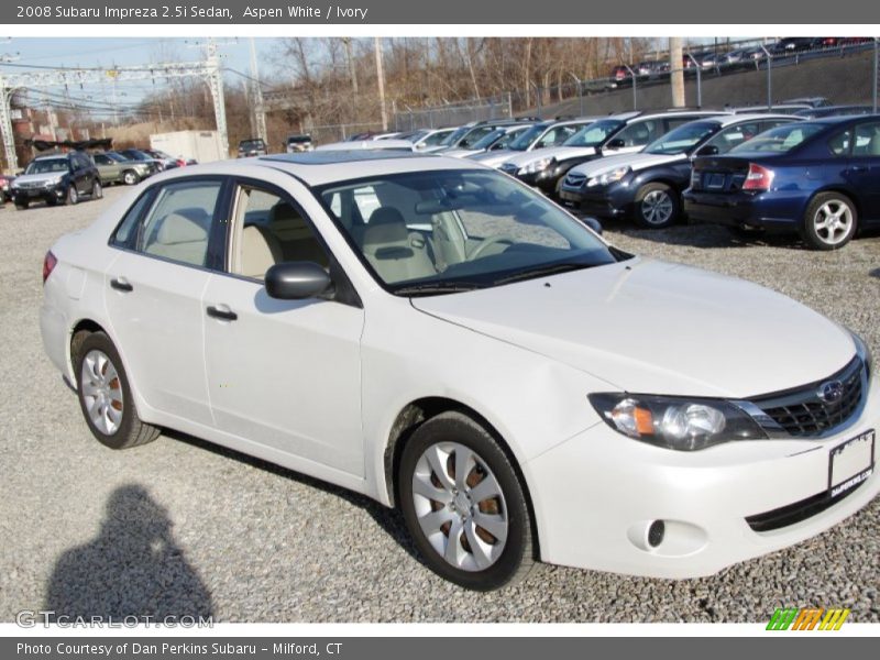 Aspen White / Ivory 2008 Subaru Impreza 2.5i Sedan