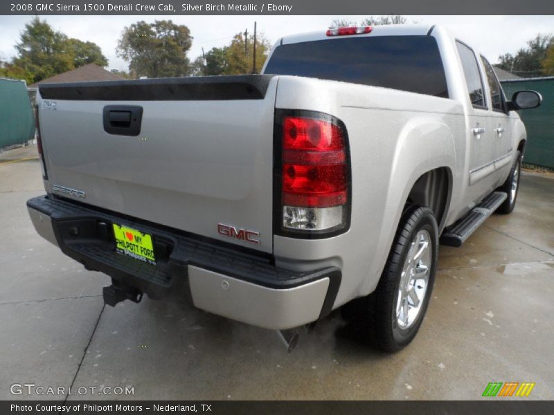 Silver Birch Metallic / Ebony 2008 GMC Sierra 1500 Denali Crew Cab