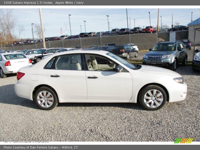 Aspen White / Ivory 2008 Subaru Impreza 2.5i Sedan