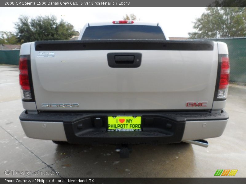 Silver Birch Metallic / Ebony 2008 GMC Sierra 1500 Denali Crew Cab