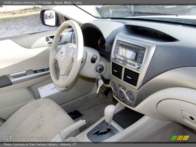 Aspen White / Ivory 2008 Subaru Impreza 2.5i Sedan