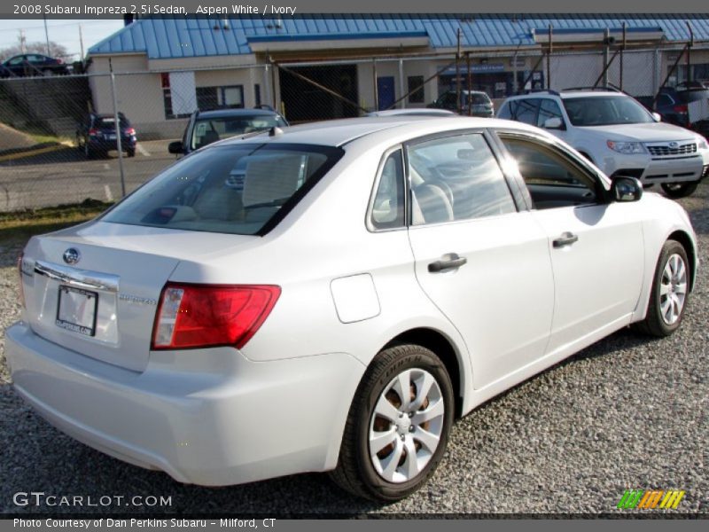 Aspen White / Ivory 2008 Subaru Impreza 2.5i Sedan