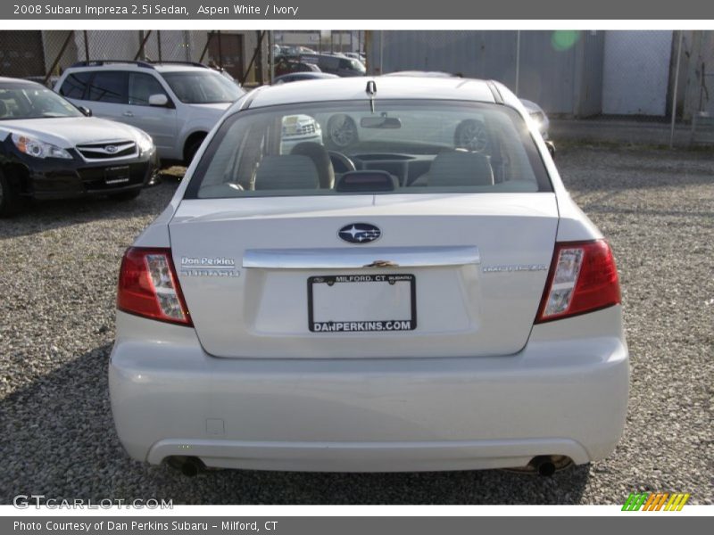 Aspen White / Ivory 2008 Subaru Impreza 2.5i Sedan