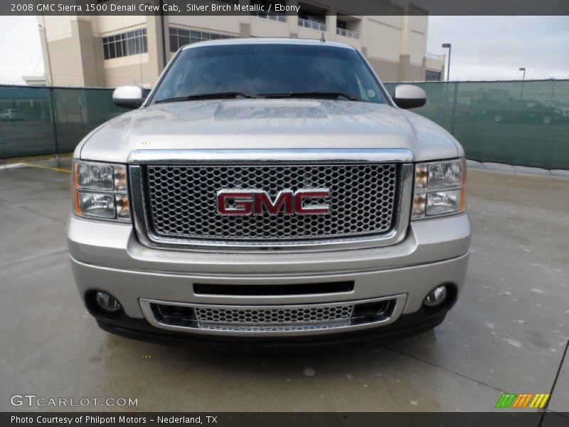 Silver Birch Metallic / Ebony 2008 GMC Sierra 1500 Denali Crew Cab
