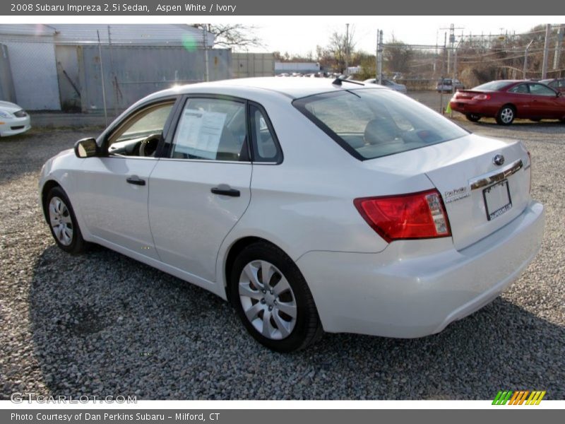 Aspen White / Ivory 2008 Subaru Impreza 2.5i Sedan