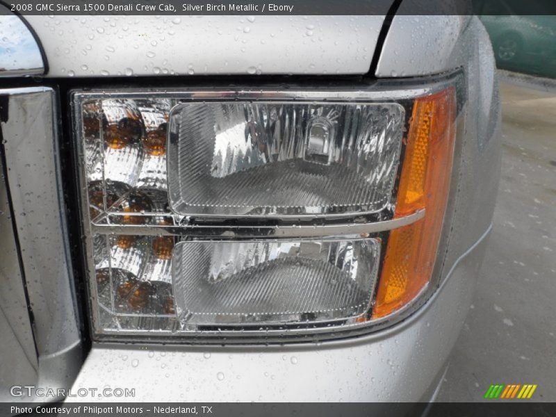 Silver Birch Metallic / Ebony 2008 GMC Sierra 1500 Denali Crew Cab