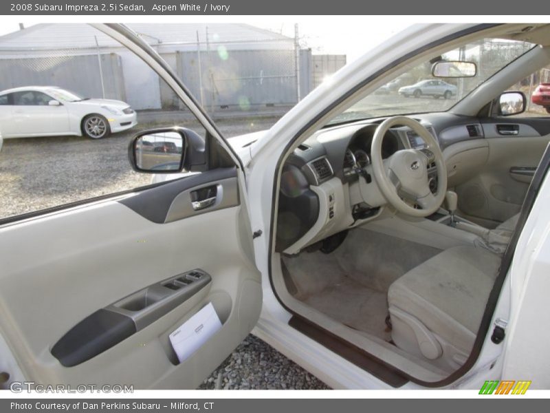 Aspen White / Ivory 2008 Subaru Impreza 2.5i Sedan