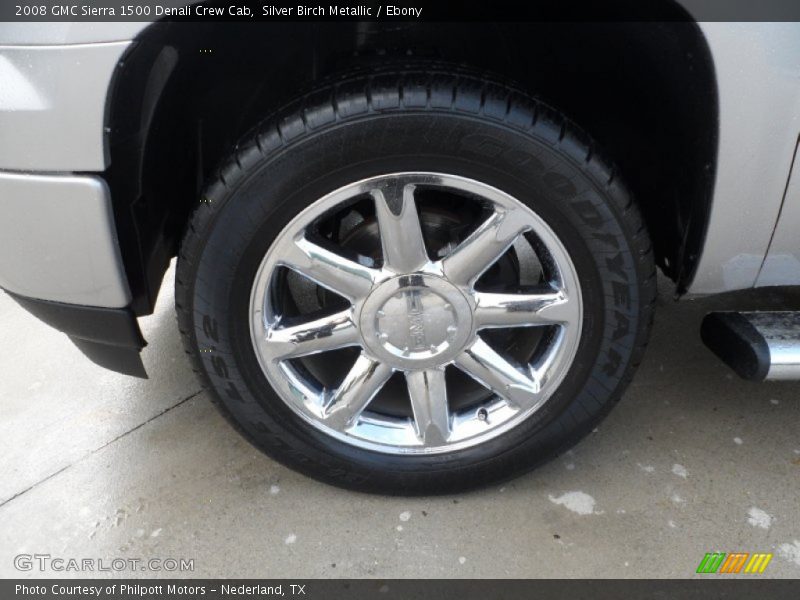 Silver Birch Metallic / Ebony 2008 GMC Sierra 1500 Denali Crew Cab