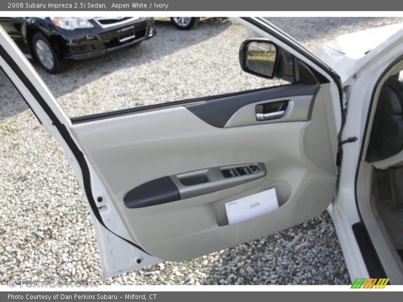 Aspen White / Ivory 2008 Subaru Impreza 2.5i Sedan