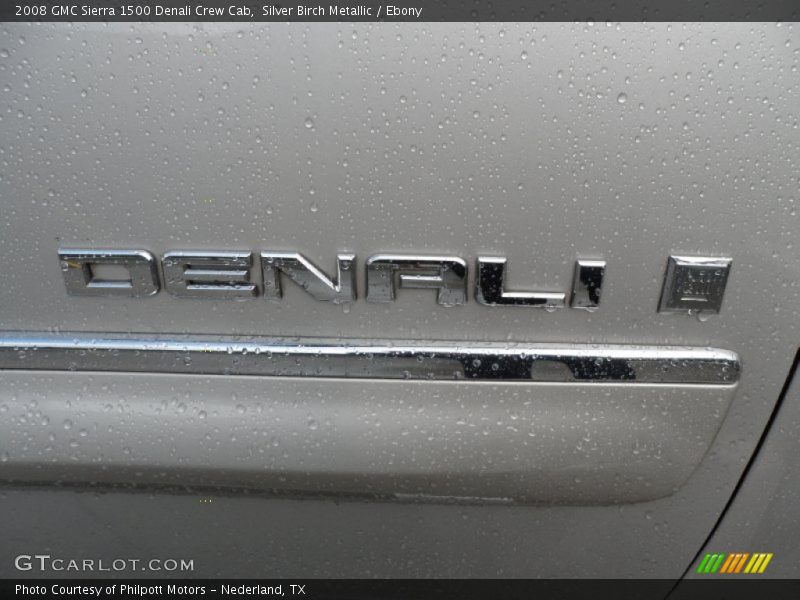 Silver Birch Metallic / Ebony 2008 GMC Sierra 1500 Denali Crew Cab