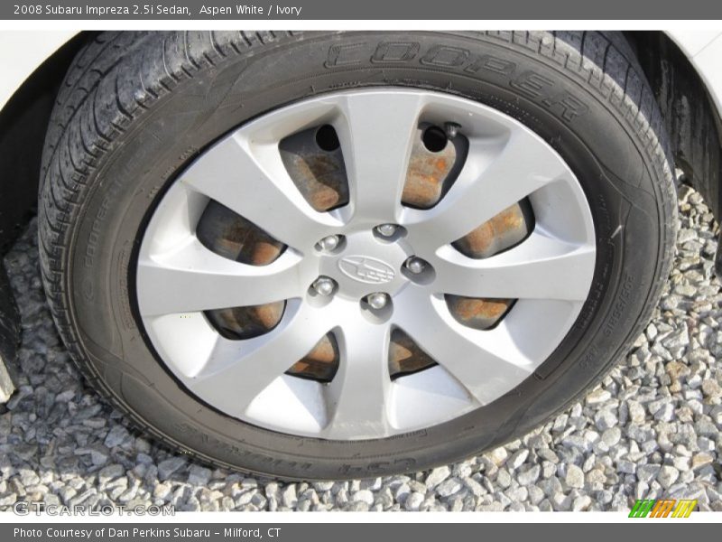Aspen White / Ivory 2008 Subaru Impreza 2.5i Sedan