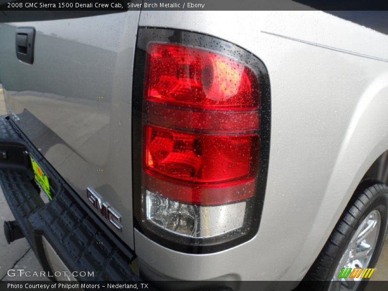 Silver Birch Metallic / Ebony 2008 GMC Sierra 1500 Denali Crew Cab