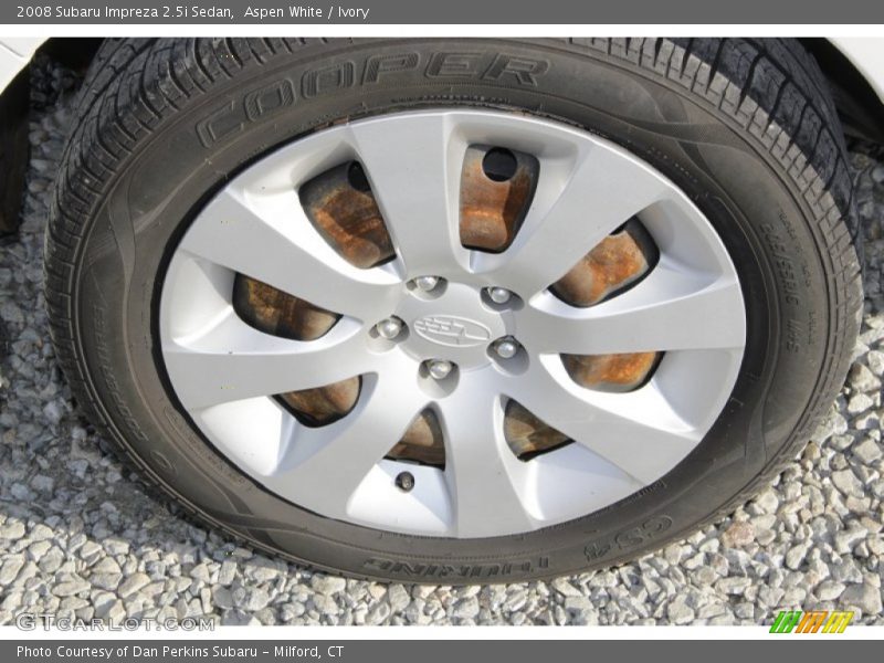 Aspen White / Ivory 2008 Subaru Impreza 2.5i Sedan