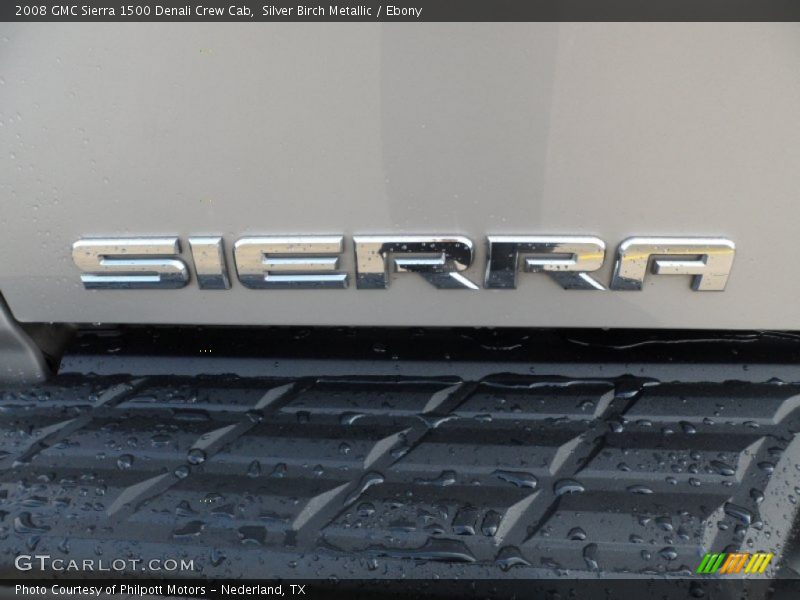 Silver Birch Metallic / Ebony 2008 GMC Sierra 1500 Denali Crew Cab