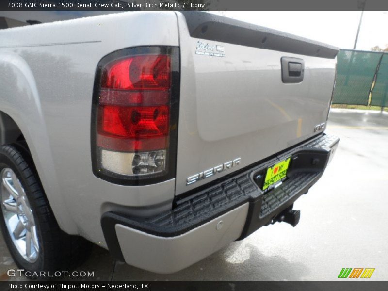 Silver Birch Metallic / Ebony 2008 GMC Sierra 1500 Denali Crew Cab