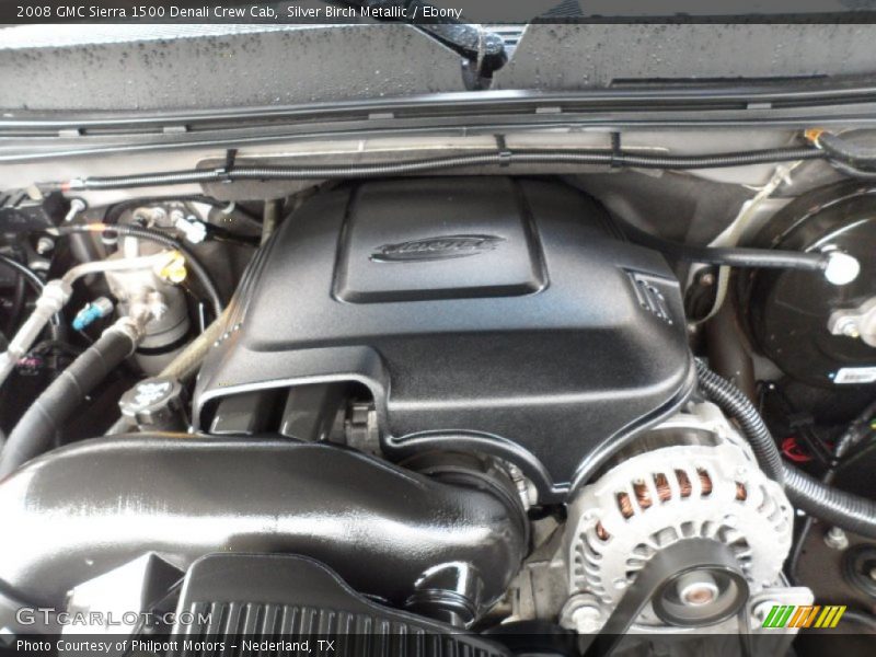 Silver Birch Metallic / Ebony 2008 GMC Sierra 1500 Denali Crew Cab