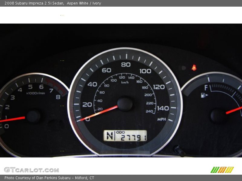 Aspen White / Ivory 2008 Subaru Impreza 2.5i Sedan