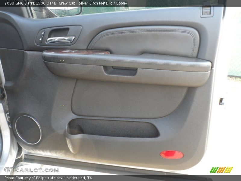 Silver Birch Metallic / Ebony 2008 GMC Sierra 1500 Denali Crew Cab
