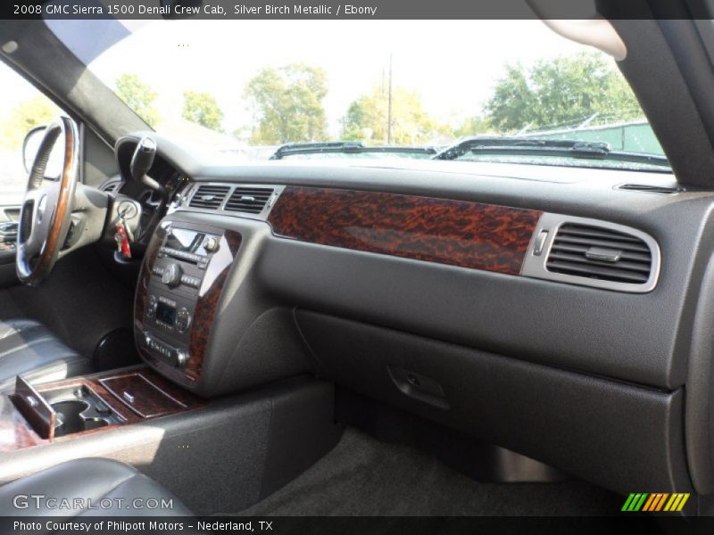 Silver Birch Metallic / Ebony 2008 GMC Sierra 1500 Denali Crew Cab