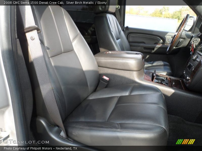 Silver Birch Metallic / Ebony 2008 GMC Sierra 1500 Denali Crew Cab