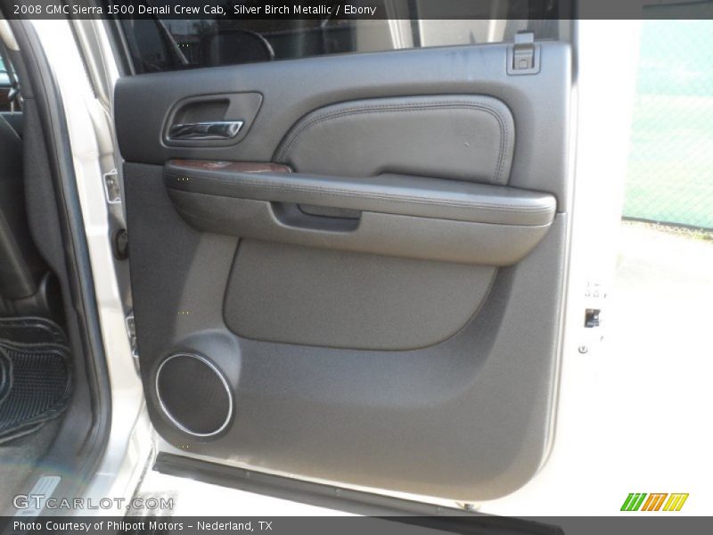 Silver Birch Metallic / Ebony 2008 GMC Sierra 1500 Denali Crew Cab
