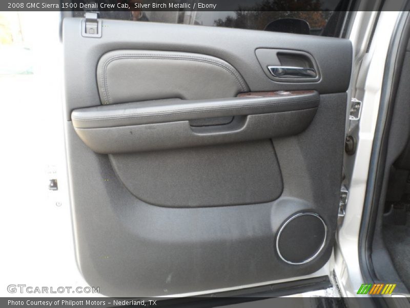 Silver Birch Metallic / Ebony 2008 GMC Sierra 1500 Denali Crew Cab