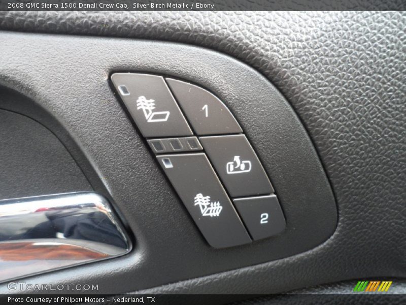 Silver Birch Metallic / Ebony 2008 GMC Sierra 1500 Denali Crew Cab