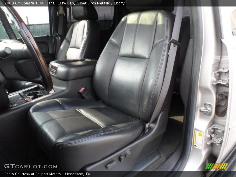 Silver Birch Metallic / Ebony 2008 GMC Sierra 1500 Denali Crew Cab