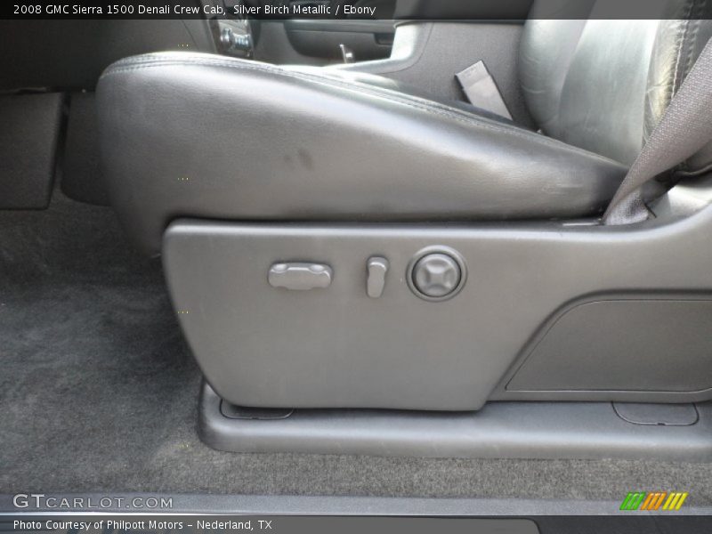 Silver Birch Metallic / Ebony 2008 GMC Sierra 1500 Denali Crew Cab