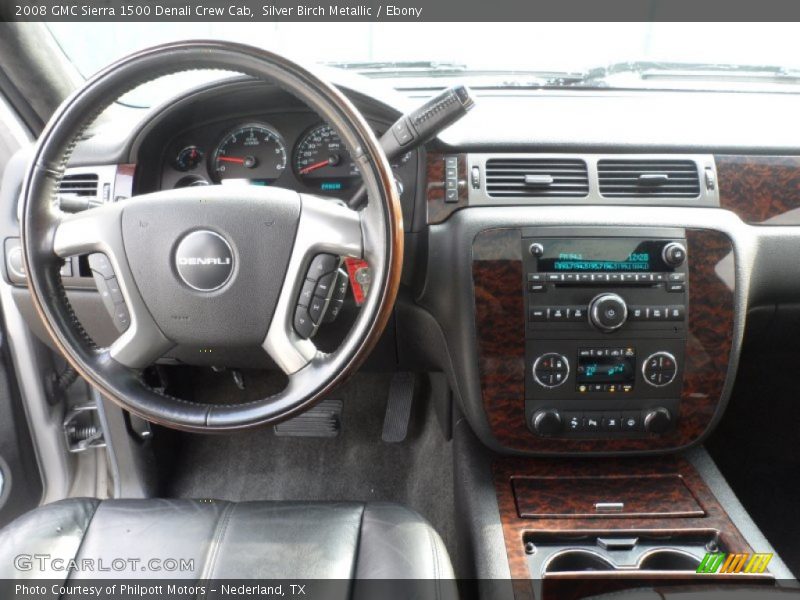 Silver Birch Metallic / Ebony 2008 GMC Sierra 1500 Denali Crew Cab