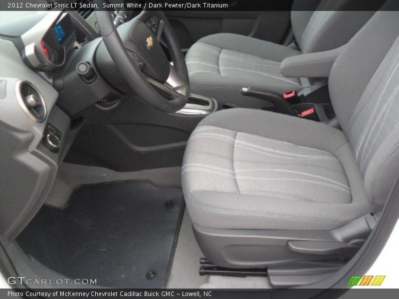 Summit White / Dark Pewter/Dark Titanium 2012 Chevrolet Sonic LT Sedan