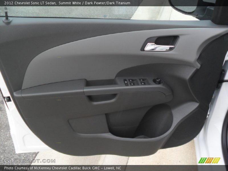 Summit White / Dark Pewter/Dark Titanium 2012 Chevrolet Sonic LT Sedan