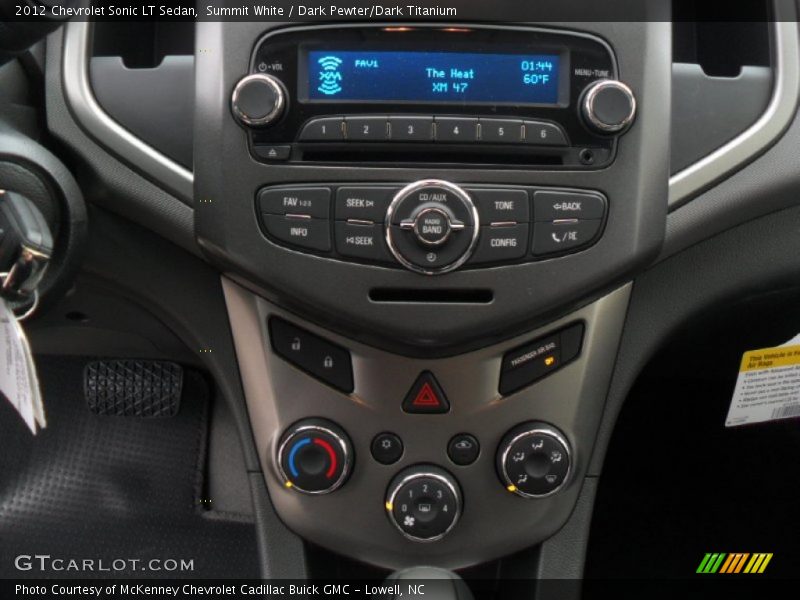 Summit White / Dark Pewter/Dark Titanium 2012 Chevrolet Sonic LT Sedan
