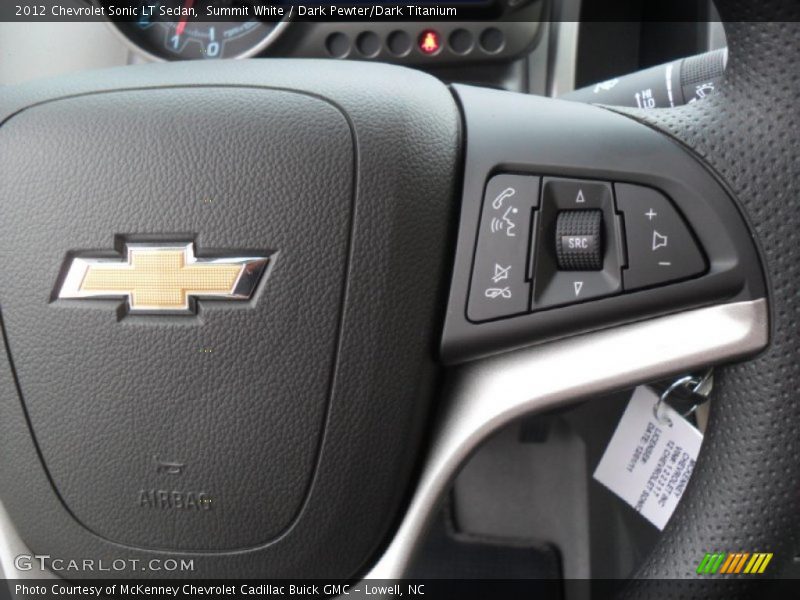 Summit White / Dark Pewter/Dark Titanium 2012 Chevrolet Sonic LT Sedan